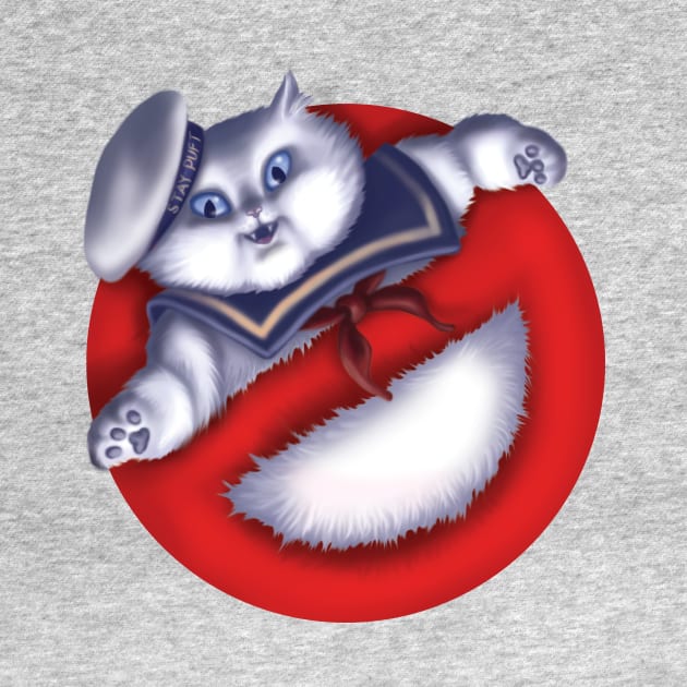 Stay Puft Marshmallow Cat by GeekyPet